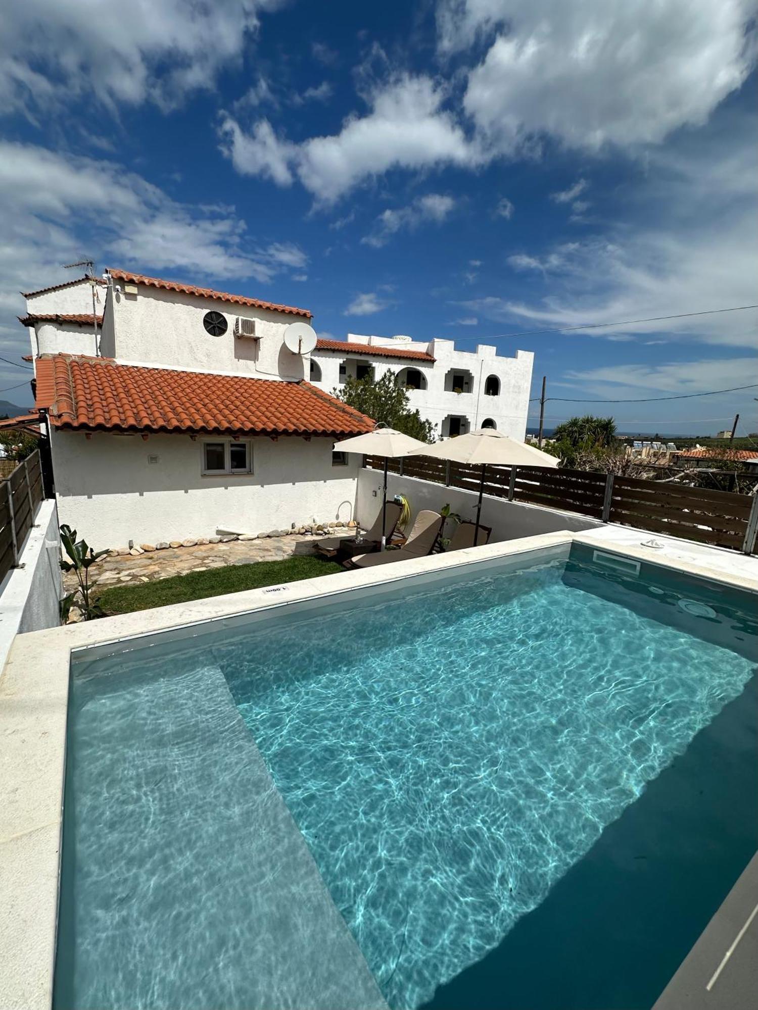 Villa Archontissa Paralia Kourna Ngoại thất bức ảnh